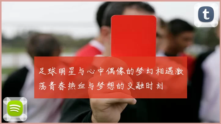 足球明星与心中偶像的梦幻相遇激荡青春热血与梦想的交融时刻