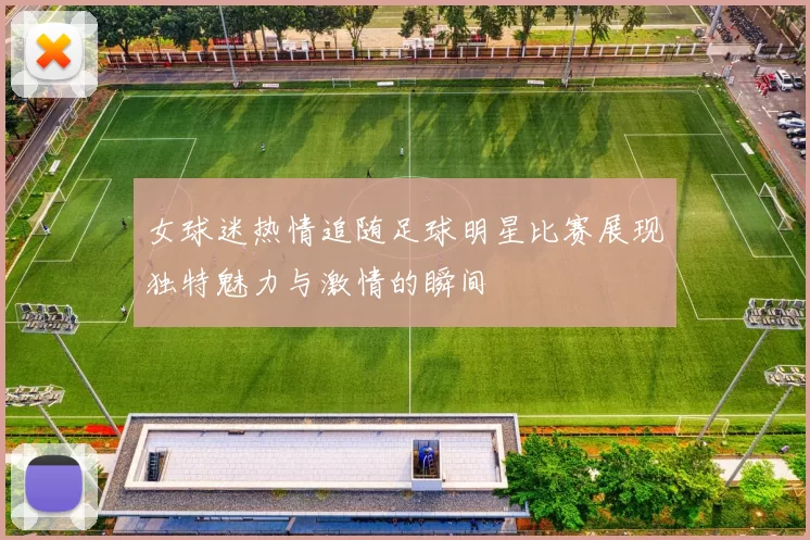 女球迷热情追随足球明星比赛展现独特魅力与激情的瞬间
